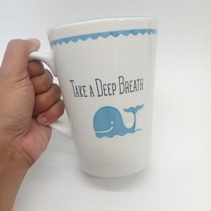 Pfaltzgraff Mug Blue Whale Take A Deep Breath Mug